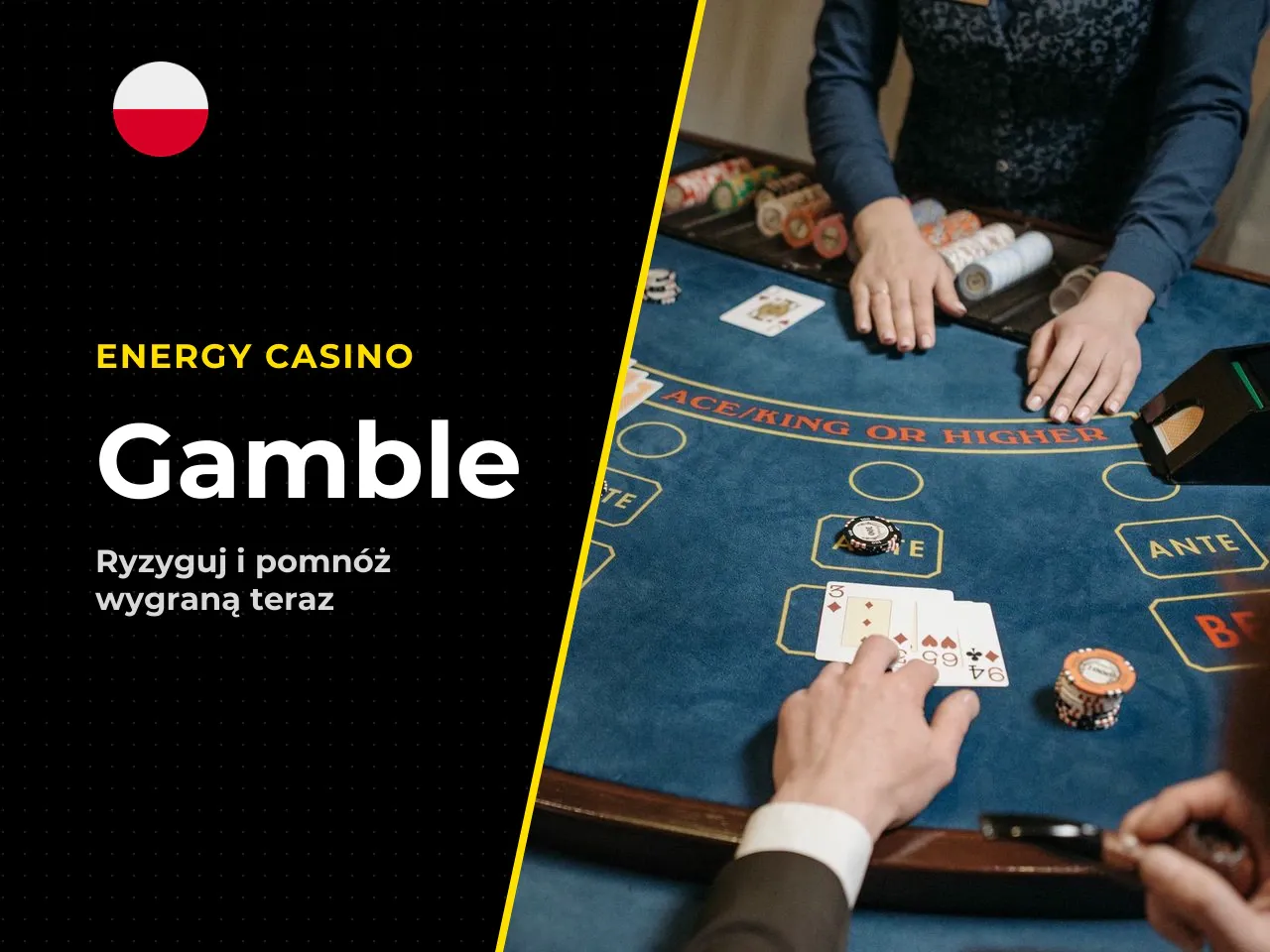 Kiedy działa gamble i z czym się wiąże. Funkcja **Gamble** uruchamia się bezpośrednio po każdej wygranej. Daje graczowi wybór: odebrać wygraną lub spróbować ją **podwoić (×2)** w mini-grze z kartą o n